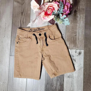 Street Rules Tan Boys Size 7 Casual Denim Shorts